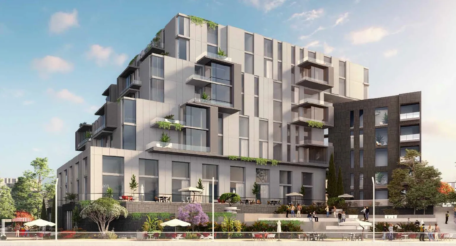 Apartment for sale in Canal Walk Island in El Sheikh Zayed of 0 m² with 2 bedrooms