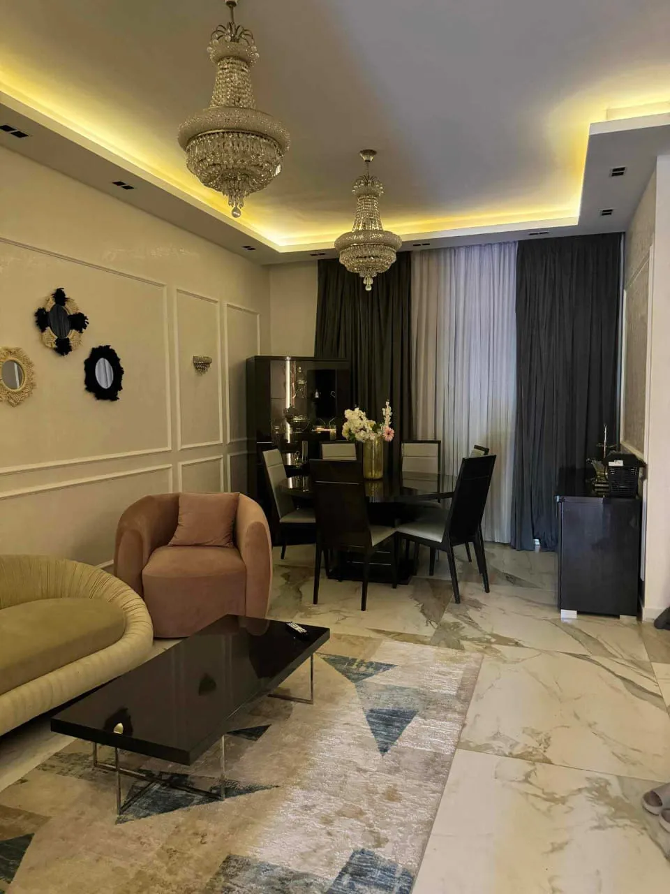 Townhouse for sale in Palm Hills Golf Extension in 6th of October City of 330 m² with 4 bedrooms