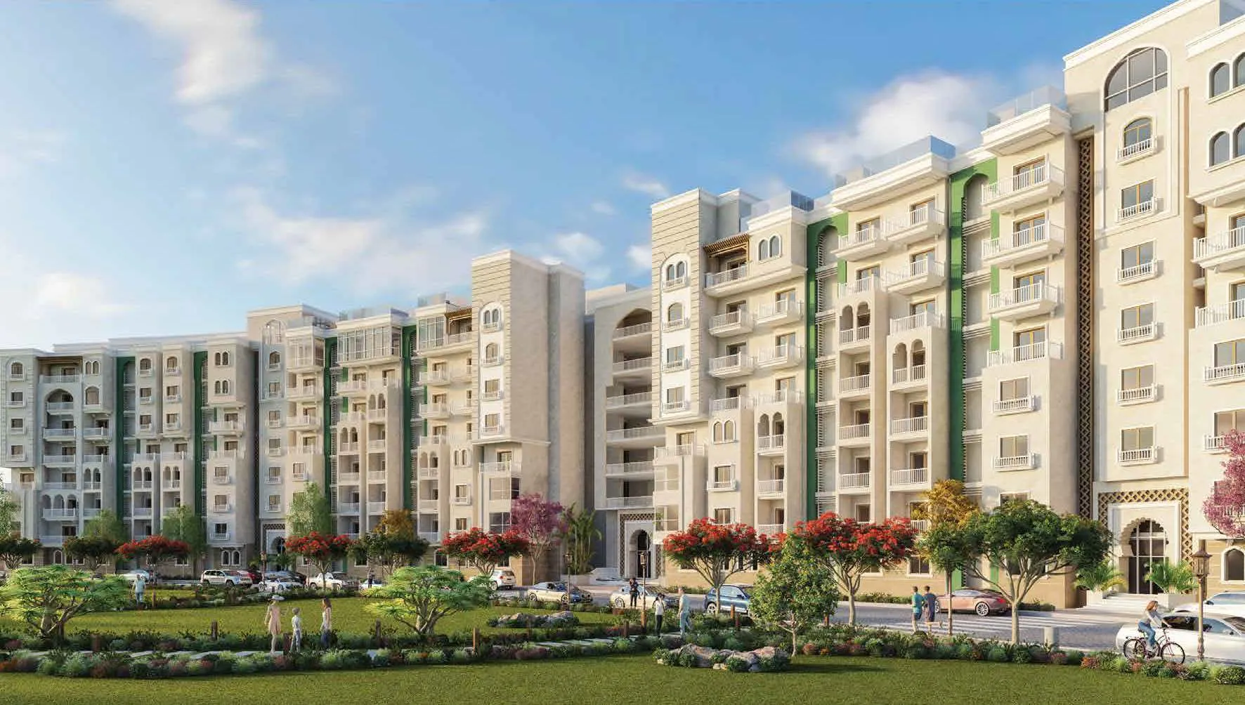 شقة للبيع في لا فيردي العاصمه الاداريه في العاصمة الإدارية الجديدة بمساحة 182 م² تتكون من 3 غرف