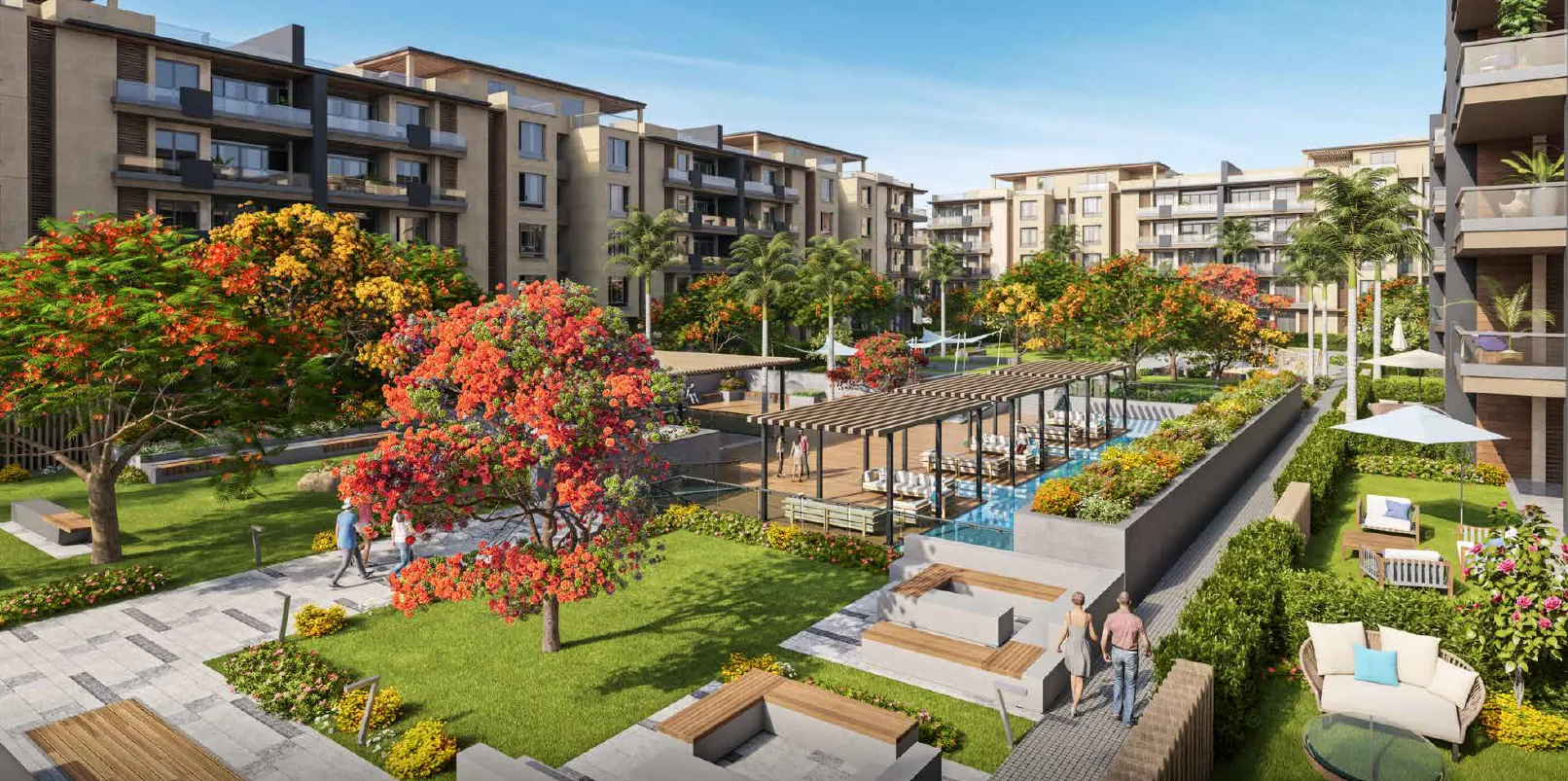 شقة للبيع في ازاد في القاهرة الجديدة بمساحة 0 م² تتكون من 2 غرف