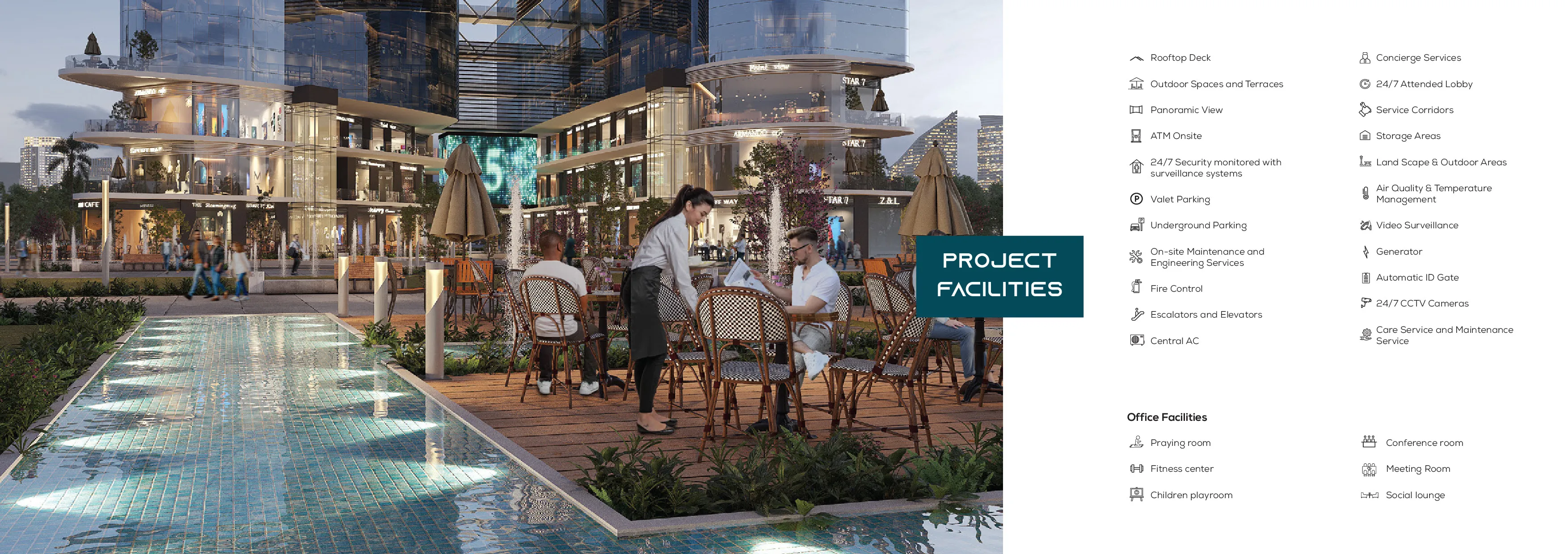 تجاري للبيع في بافو تاور في العاصمة الإدارية الجديدة بمساحة 0 م² تتكون من 0 غرف