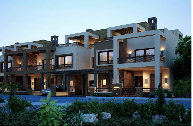 تاون هاوس للبيع في نيو جيزة في مدينة السادس من أكتوبر بمساحة 0 م² تتكون من 3 غرف