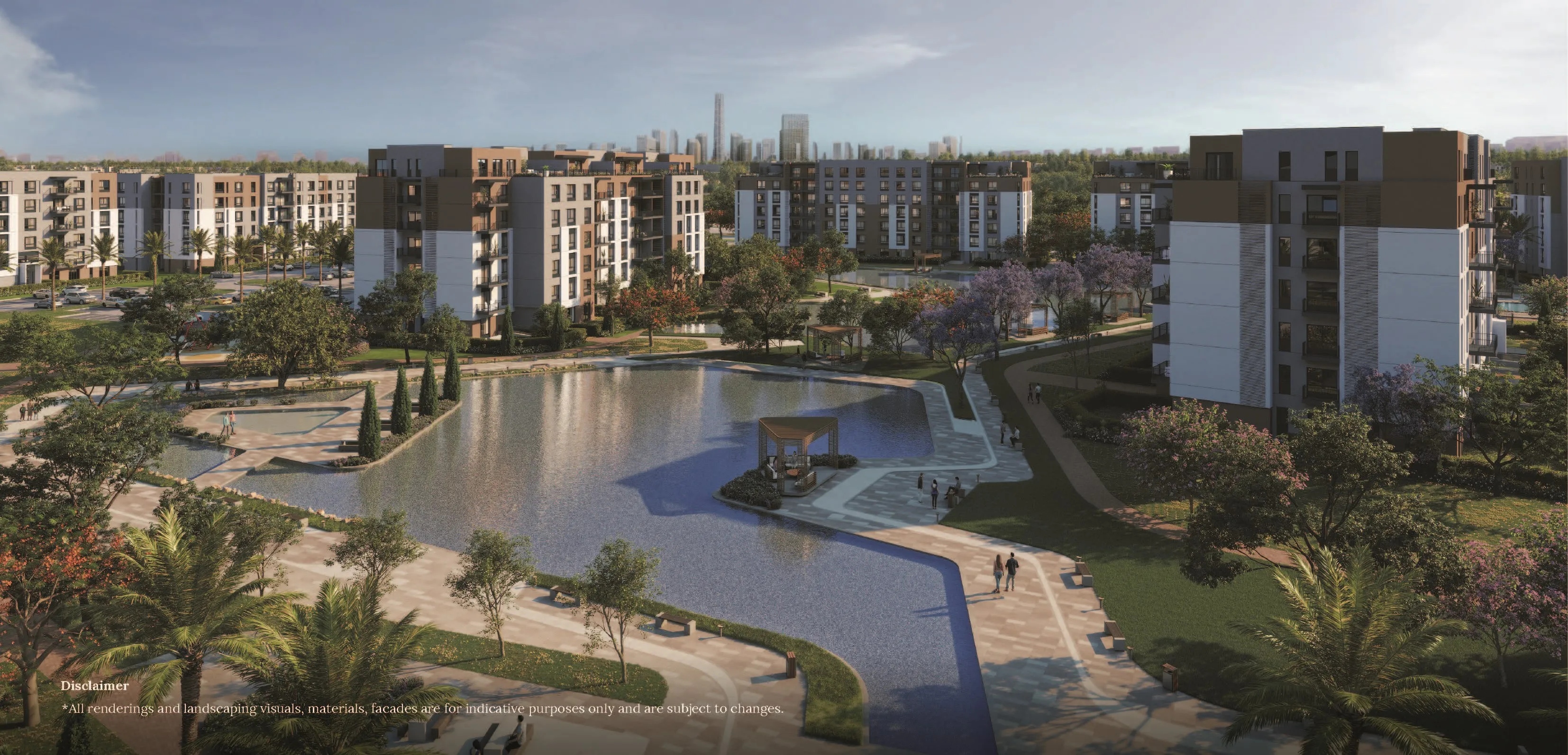 شقة للبيع في هاب تاون بارك 226 في مدينة المستقبل بمساحة 164 م² تتكون من 2 غرف