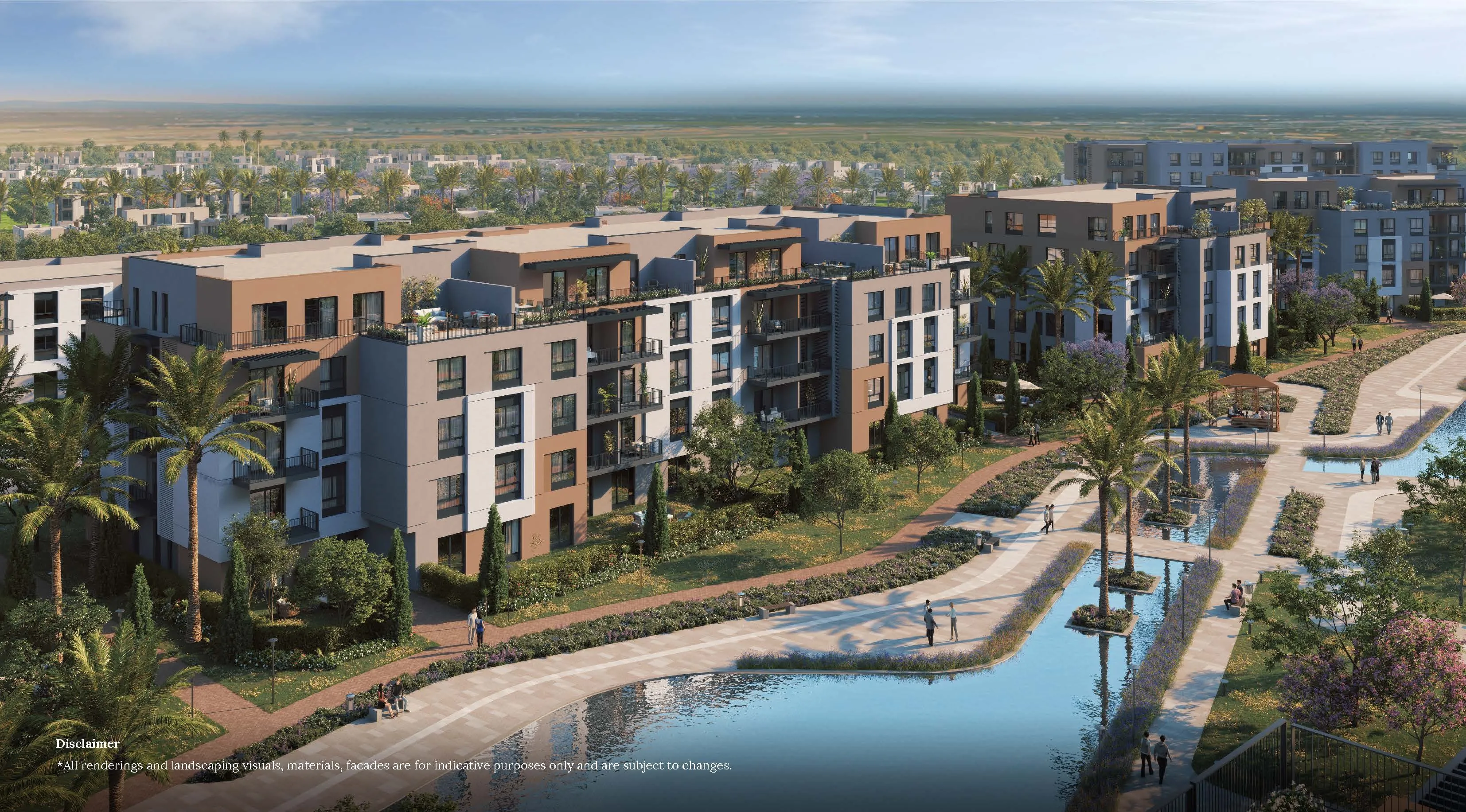 شقة للبيع في هاب تاون بارك 226 في مدينة المستقبل بمساحة 164 م² تتكون من 2 غرف