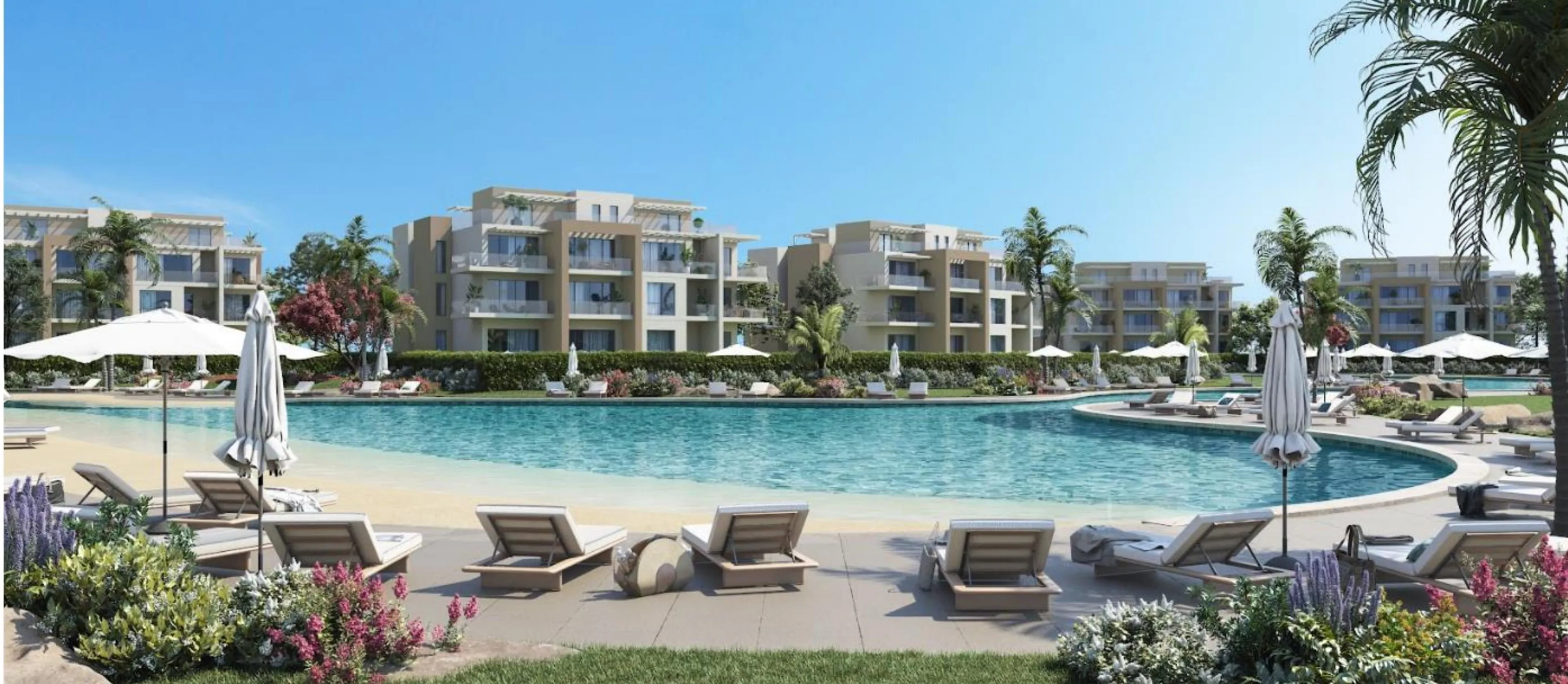 Chalet for sale in Hyde Park North - Seashore in Ras El Hekma of 80 m² with 1 bedrooms