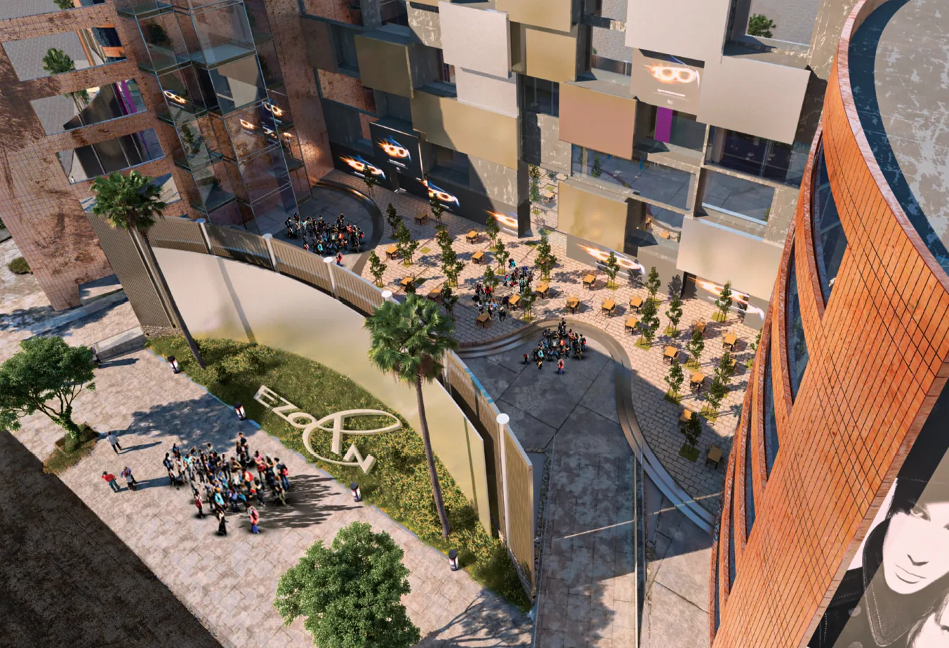 Retail for sale in Ezdan in New Capital City of 107 m² with 0 bedrooms