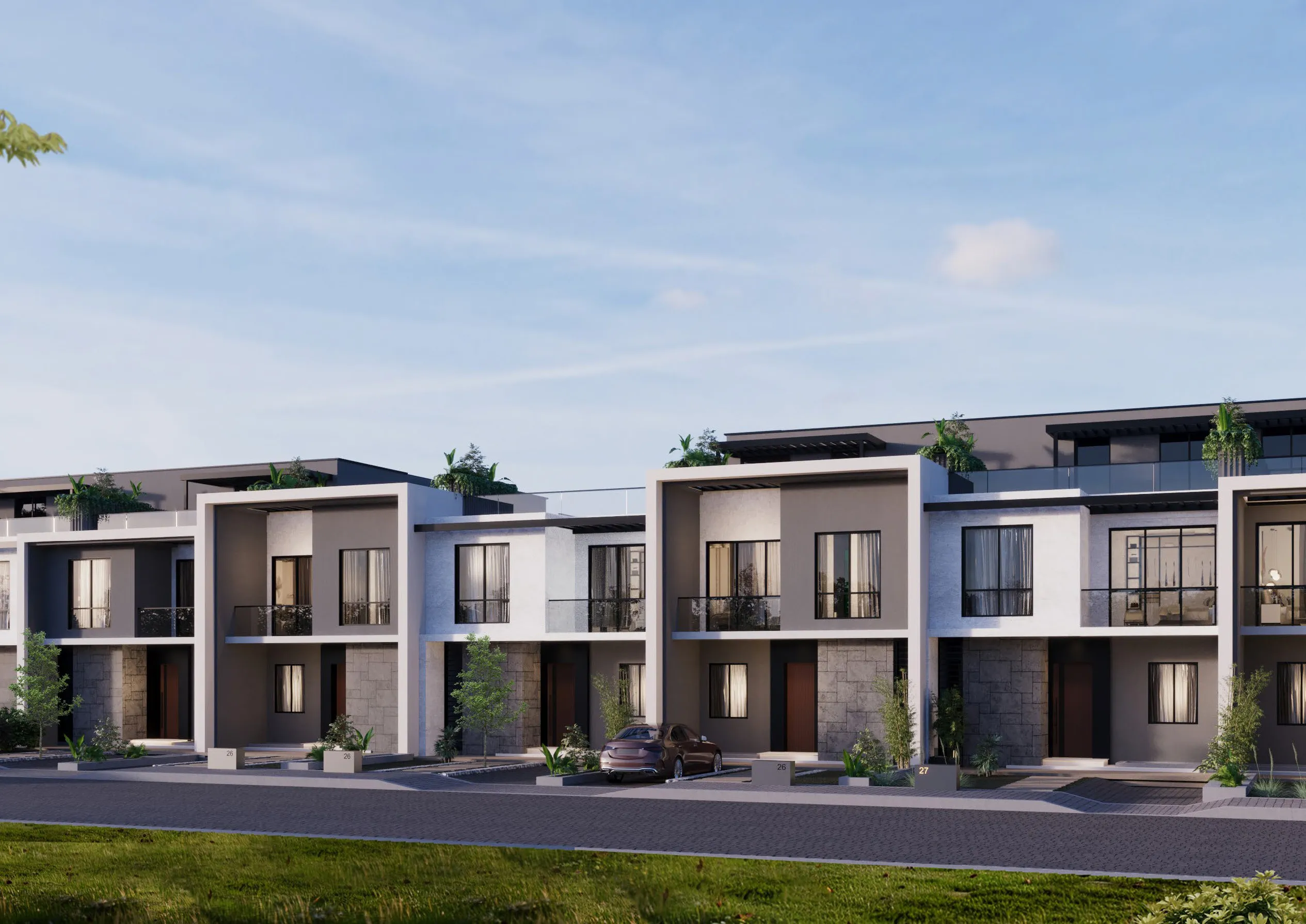 تاون هاوس للبيع في كلوب هيلز ريزيدنس في التوسعات الشمالية بمساحة 0 م² تتكون من 4 غرف