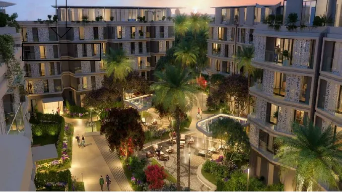 شقة للبيع في بادية  في حدائق اكتوبر بمساحة 0 م² تتكون من 3 غرف