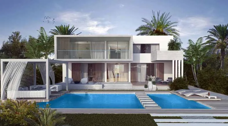 توين هاوس للبيع في قطامية كوست في رأس الحكمة بمساحة 275 م² تتكون من 4 غرف