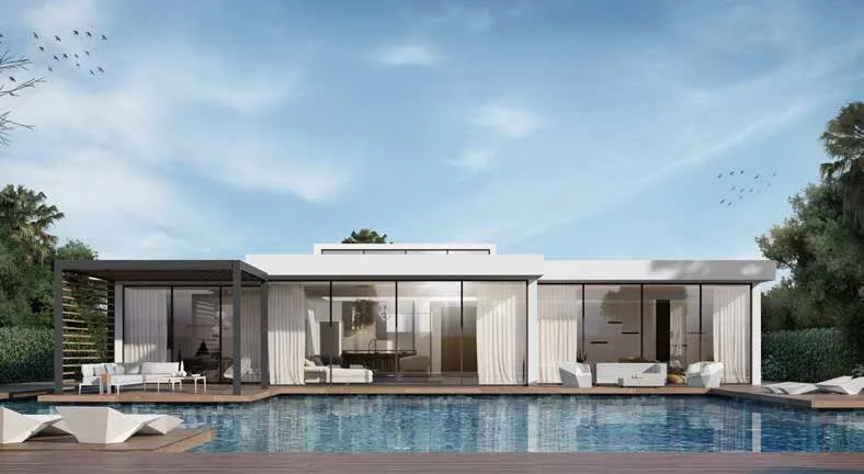 توين هاوس للبيع في قطامية كوست في رأس الحكمة بمساحة 275 م² تتكون من 4 غرف