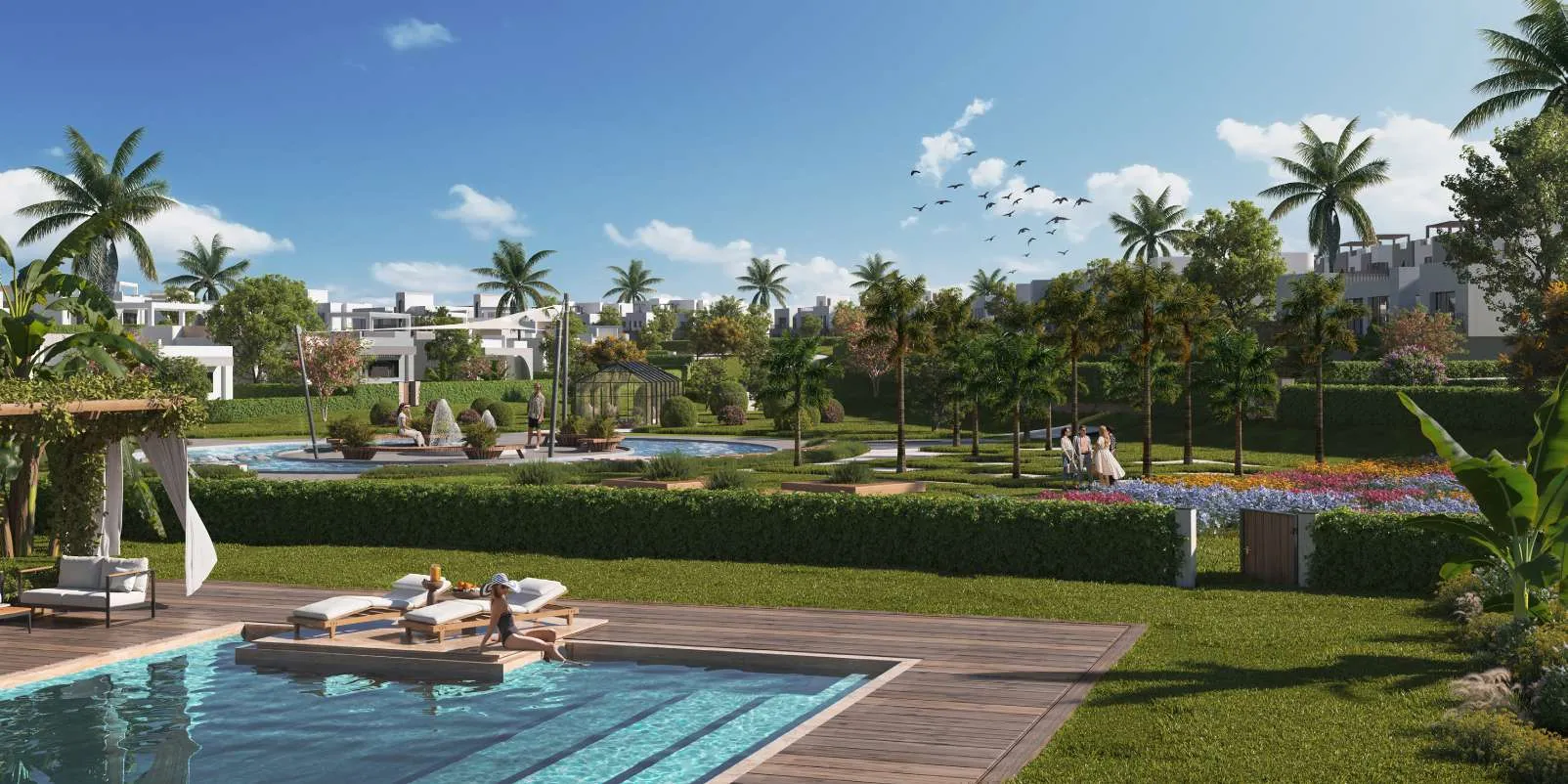 دوبلكس للبيع في جرين فالي في حدائق اكتوبر بمساحة 0 م² تتكون من 3 غرف