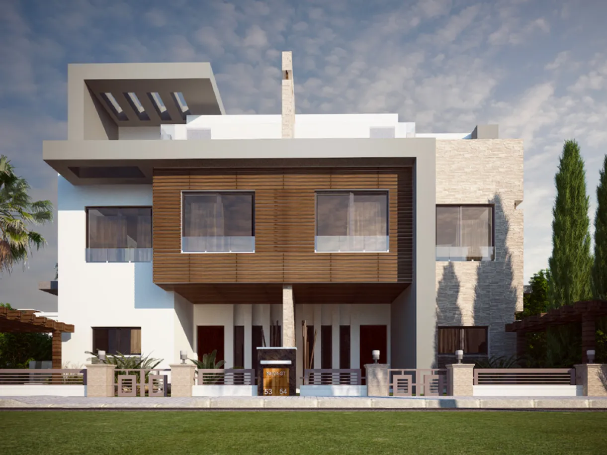 توين هاوس للبيع في نيو جيزة في مدينة السادس من أكتوبر بمساحة 0 م² تتكون من 3 غرف