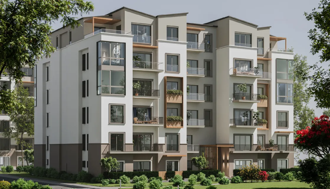 Apartment for sale in Hyde Park in New Cairo of 159 m² with 3 bedrooms