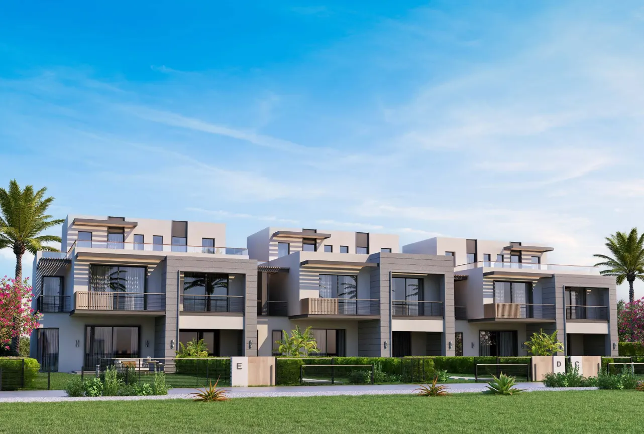 Townhouse for sale in Garden Lakes in 6th of October City of 215 m² with 3 bedrooms