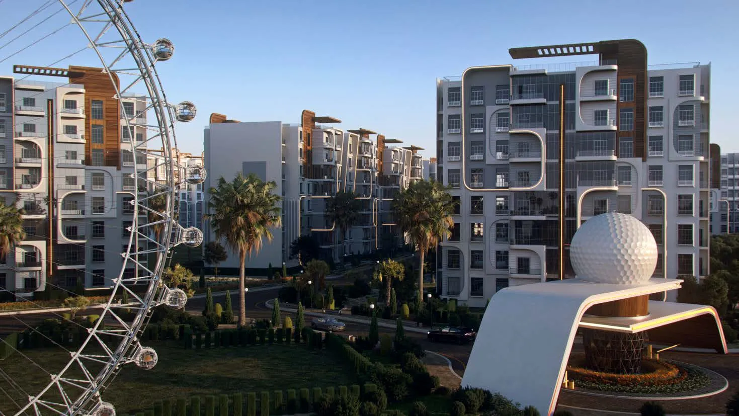 Apartment for sale in Suli Golf Residence in New Capital City of 128 m² with 2 bedrooms