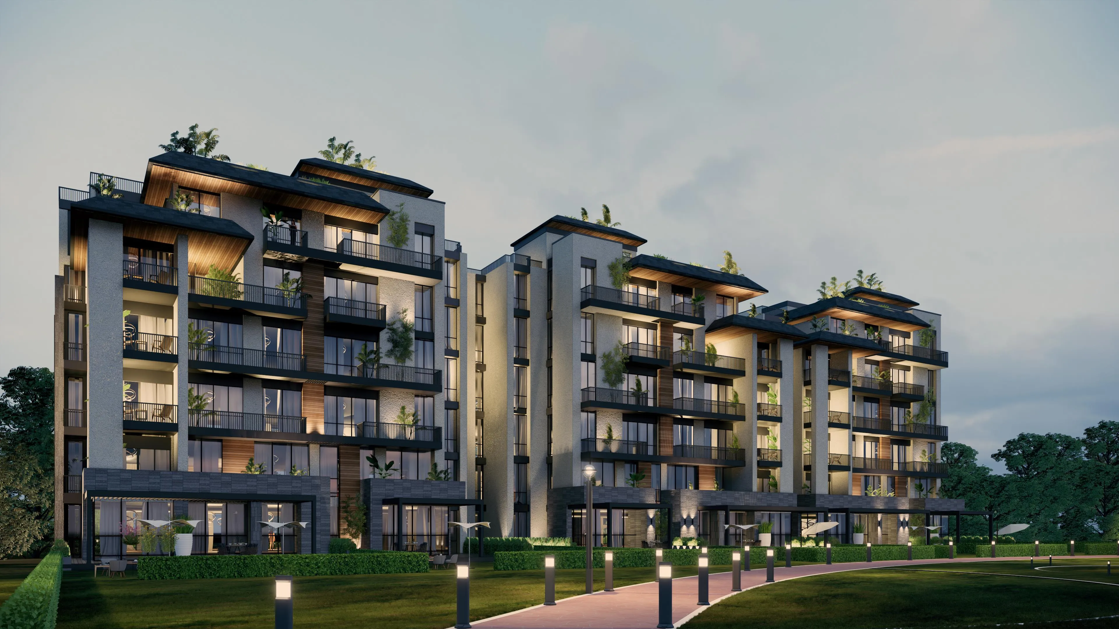 Apartment for sale in Oak Residences-Stone Park in New Cairo of 0 m² with 1 bedrooms