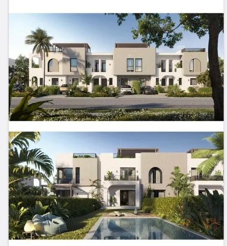 تاون هاوس للبيع في أو ويست أوراسكوم في حدائق اكتوبر بمساحة 213 م² تتكون من 3 غرف