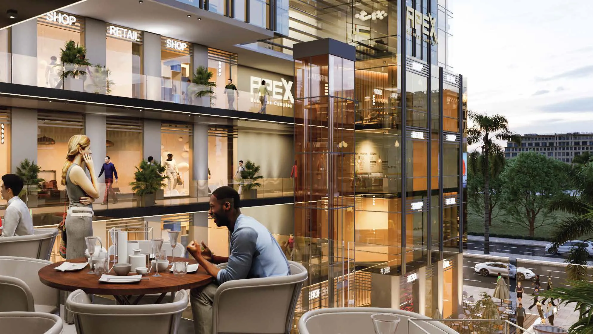 تجاري للبيع في ابكس بيزنس كومبلكس في العاصمة الإدارية الجديدة بمساحة 0 م² تتكون من 0 غرف