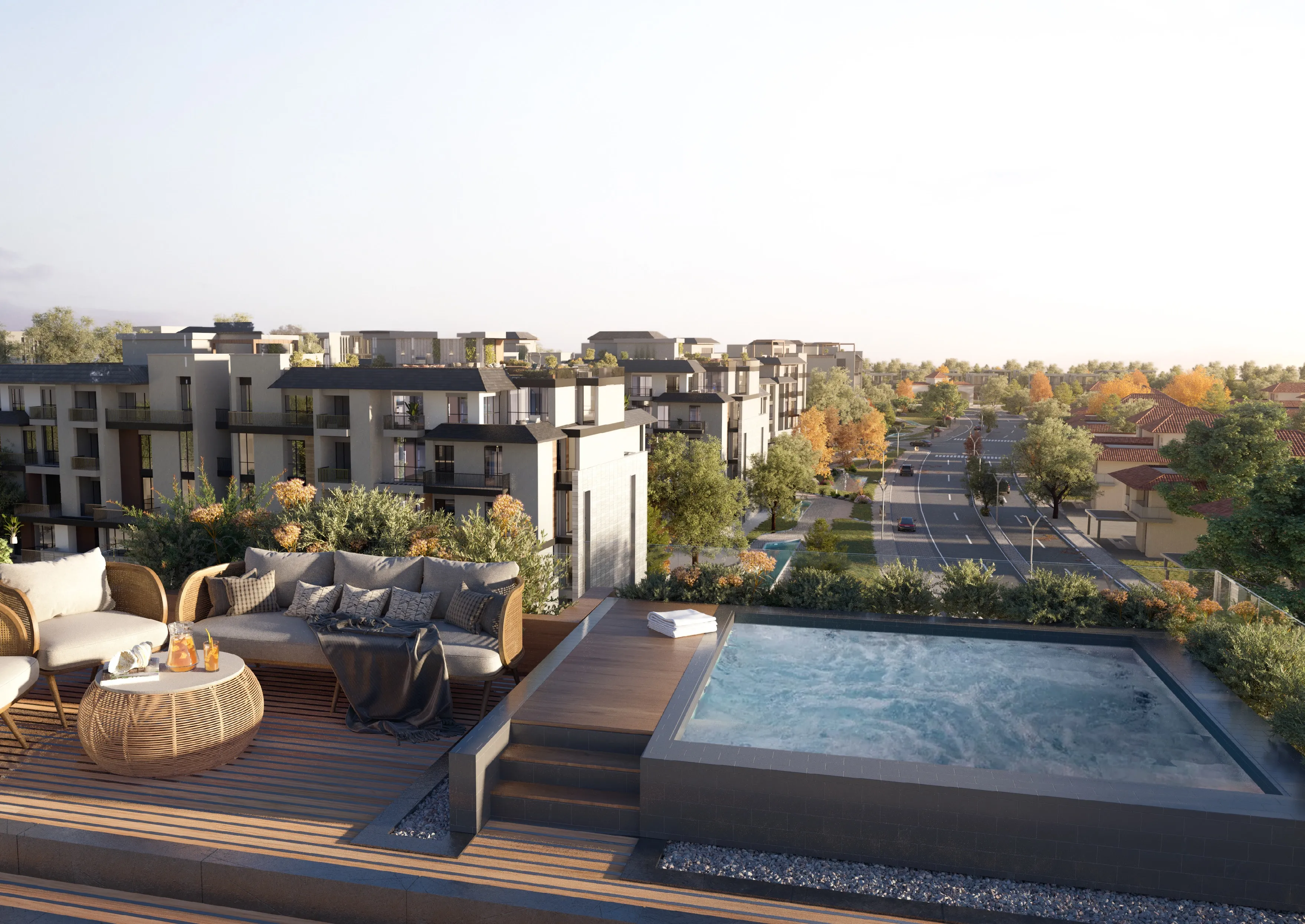 Apartment for sale in Oak Residences-Stone Park in New Cairo of 0 m² with 2 bedrooms