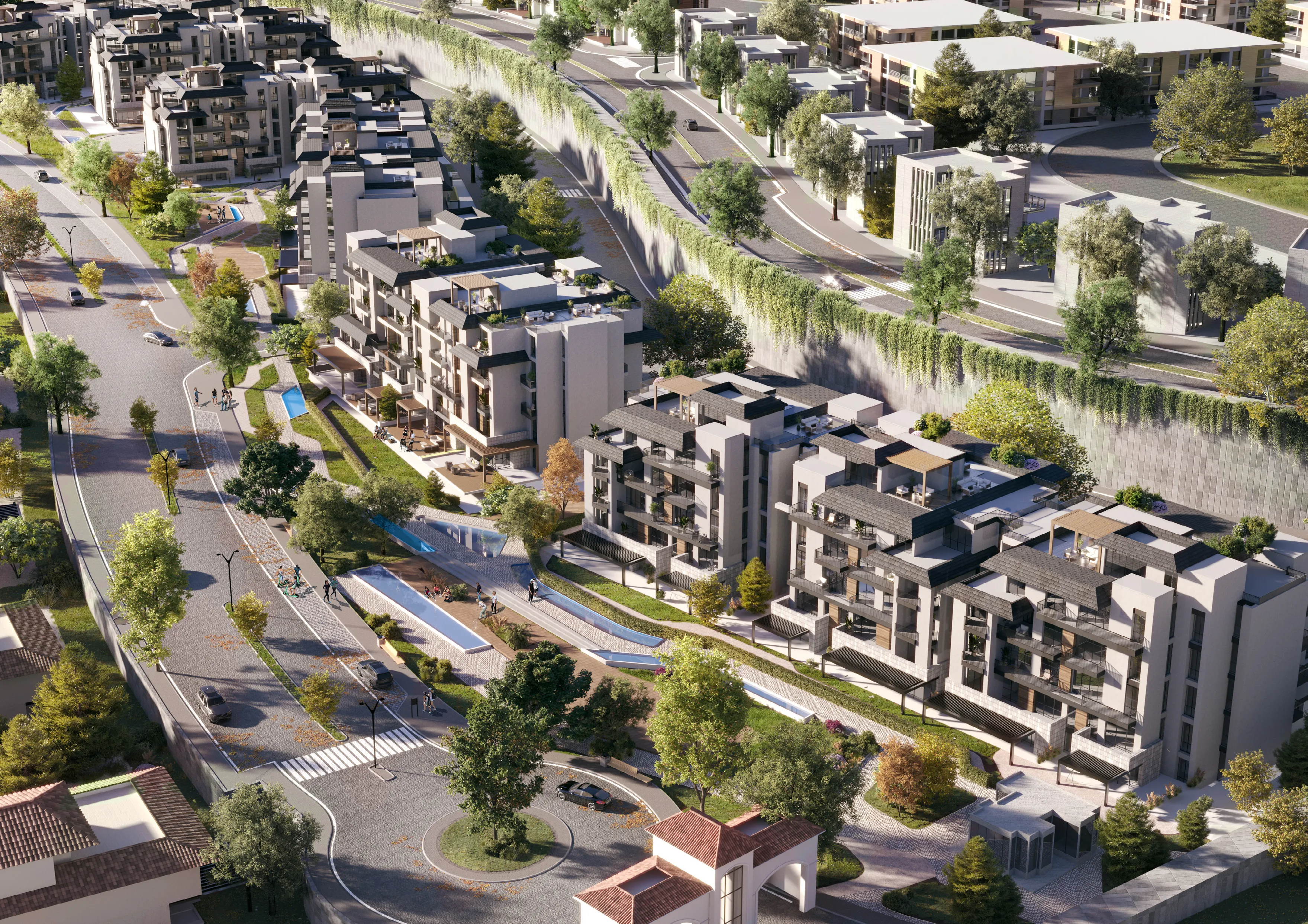 Apartment for sale in Oak Residences-Stone Park in New Cairo of 0 m² with 2 bedrooms