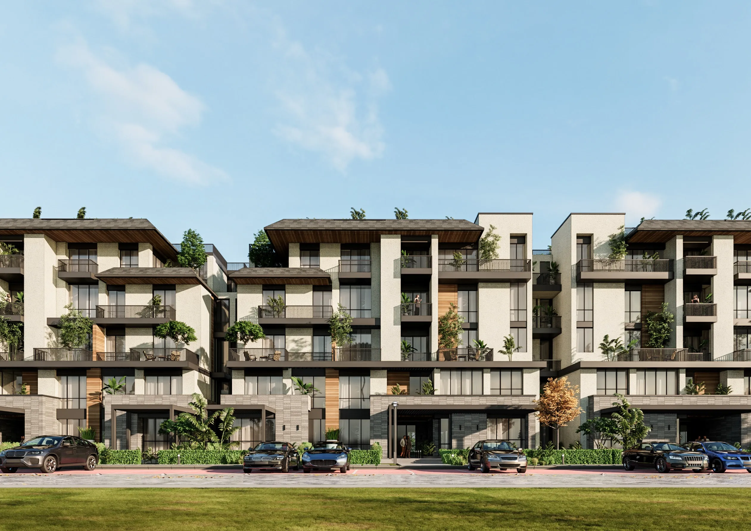 Apartment for sale in Oak Residences-Stone Park in New Cairo of 0 m² with 2 bedrooms