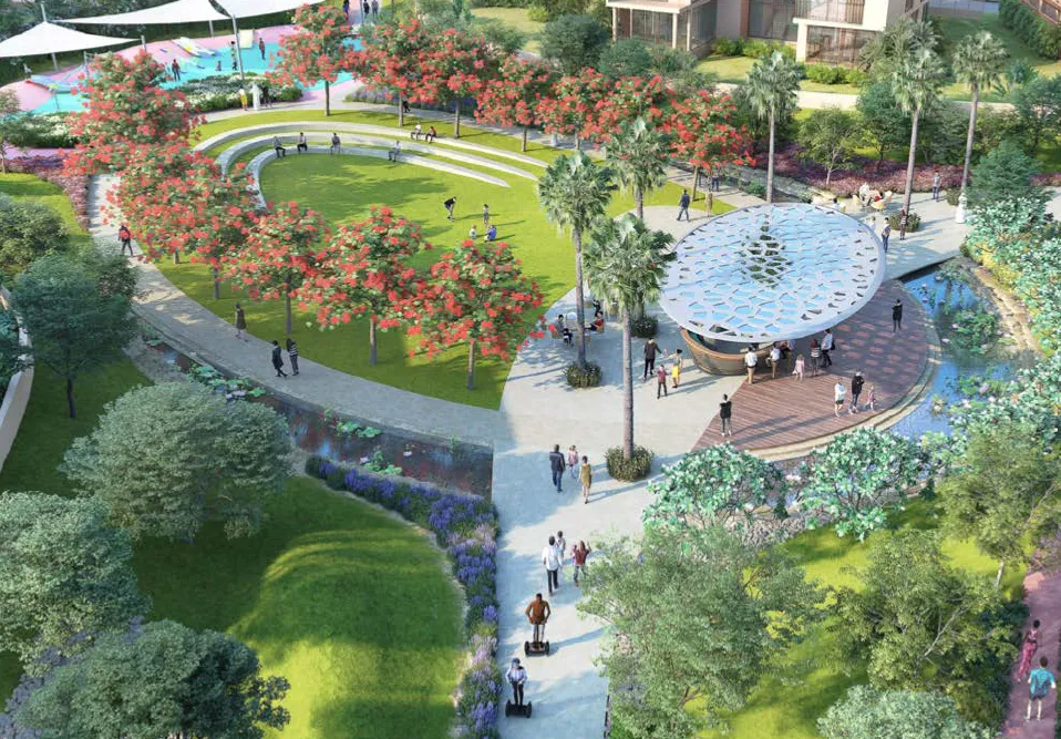 فيلا للبيع في ذا سكارليت سوان ليك ريزيدنس في القاهرة الجديدة بمساحة 390 م² تتكون من 3 غرف