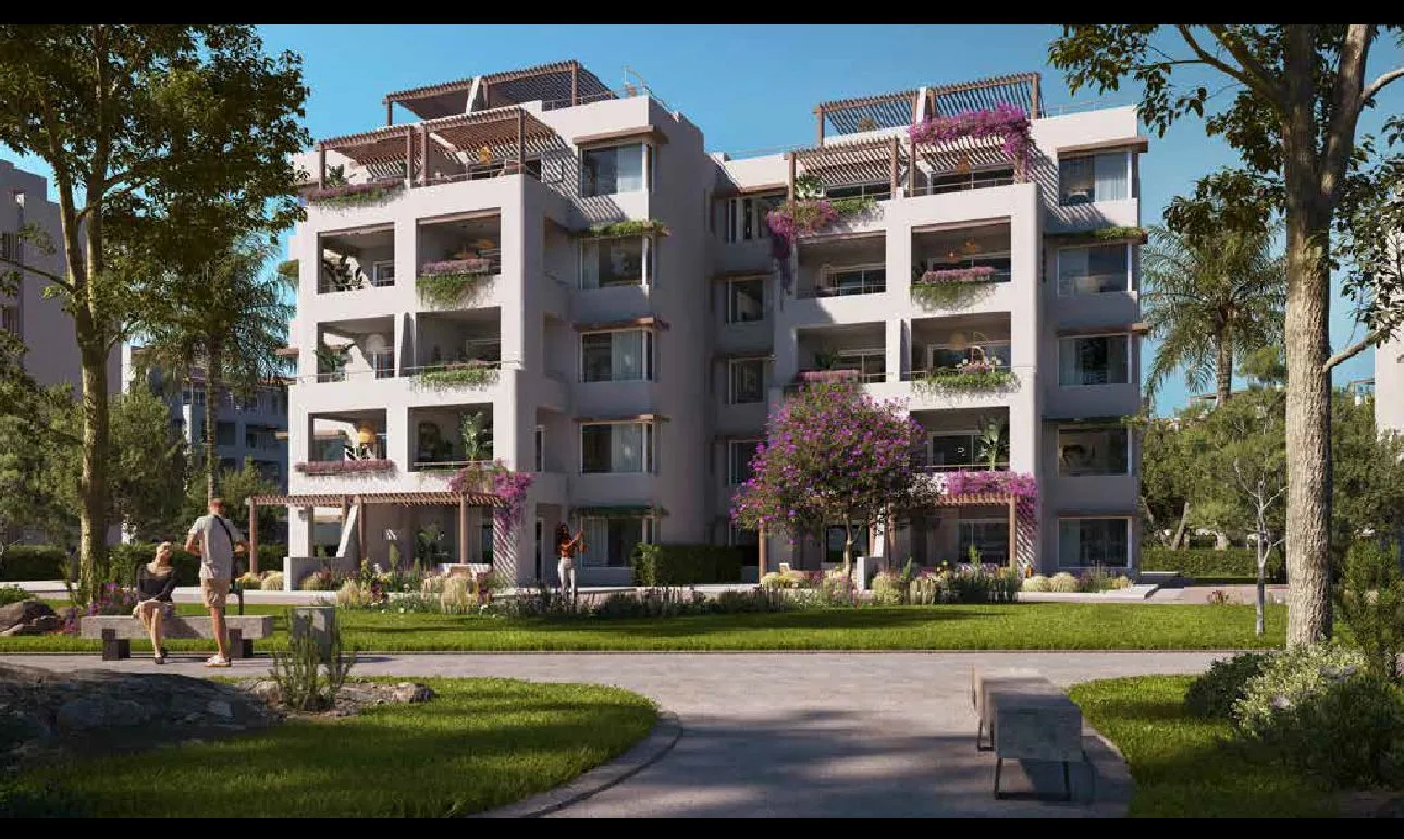 شاليه للبيع في هاسيندا ويست في رأس الحكمة بمساحة 113 م² تتكون من 2 غرف