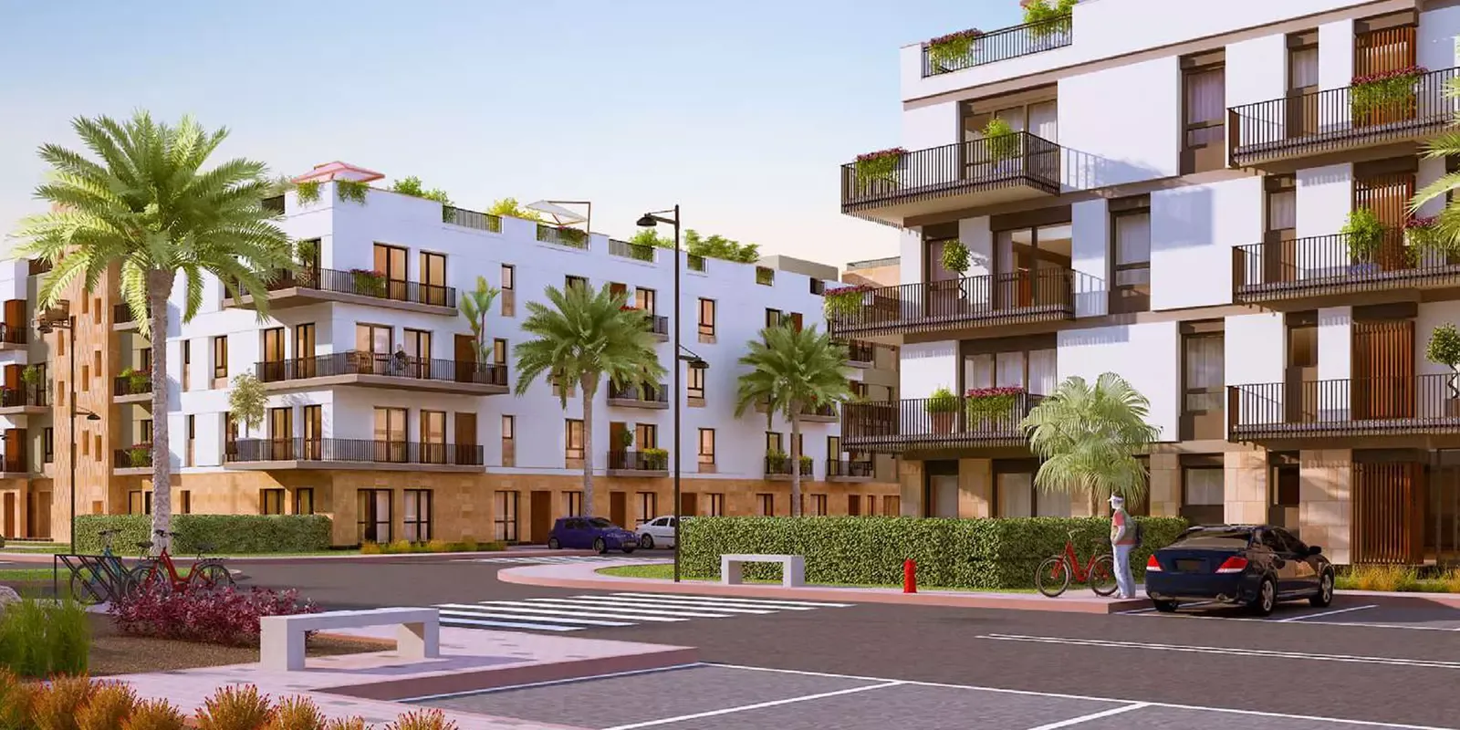 Apartment for sale in The Courtyards in 6th of October City of 0 m² with 3 bedrooms