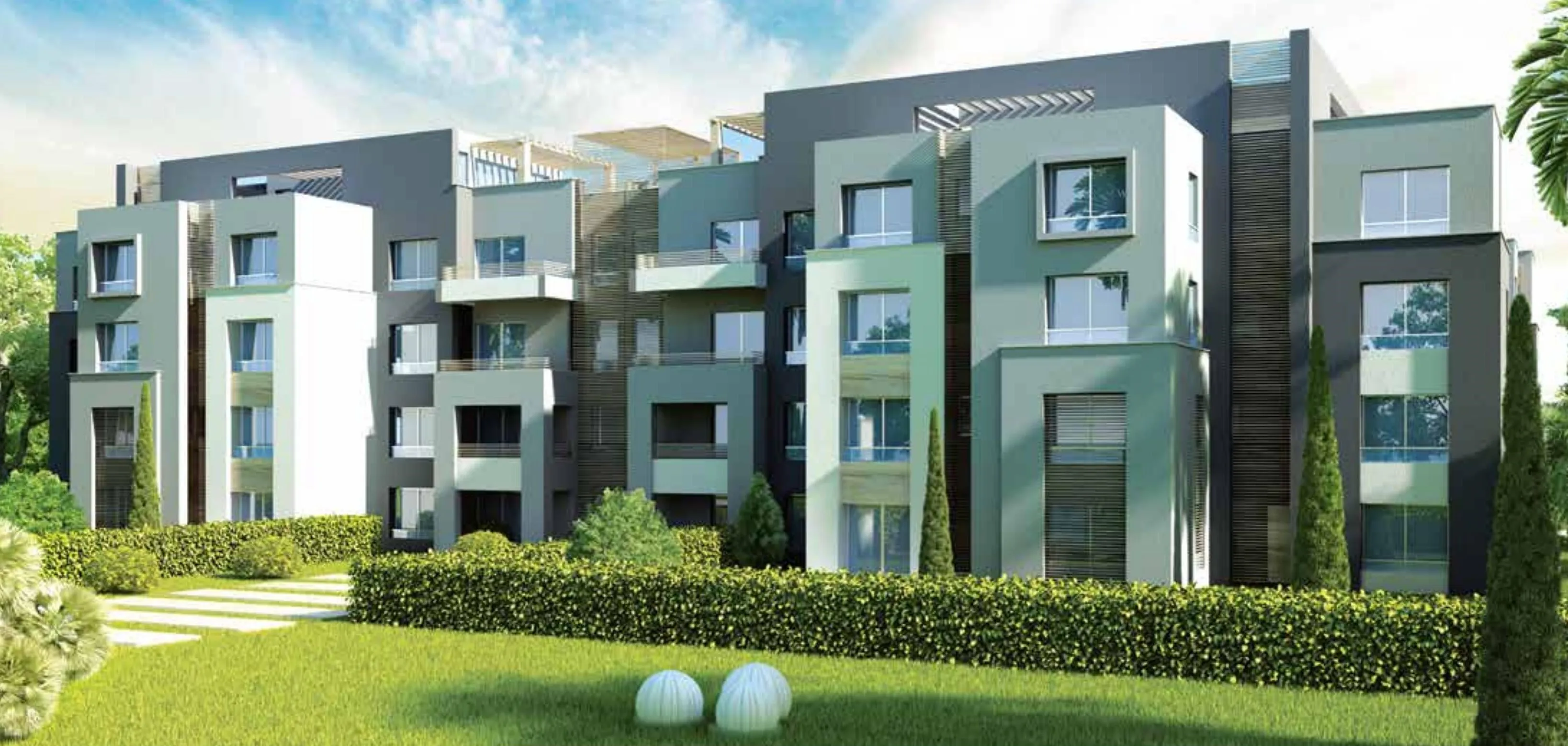 Apartment for sale in Capital Gardens in New Cairo of 206 m² with 3 bedrooms