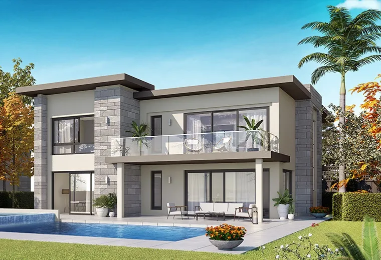 Apartment for sale in Swanlake Residences in New Cairo of 93 m² with 2 bedrooms