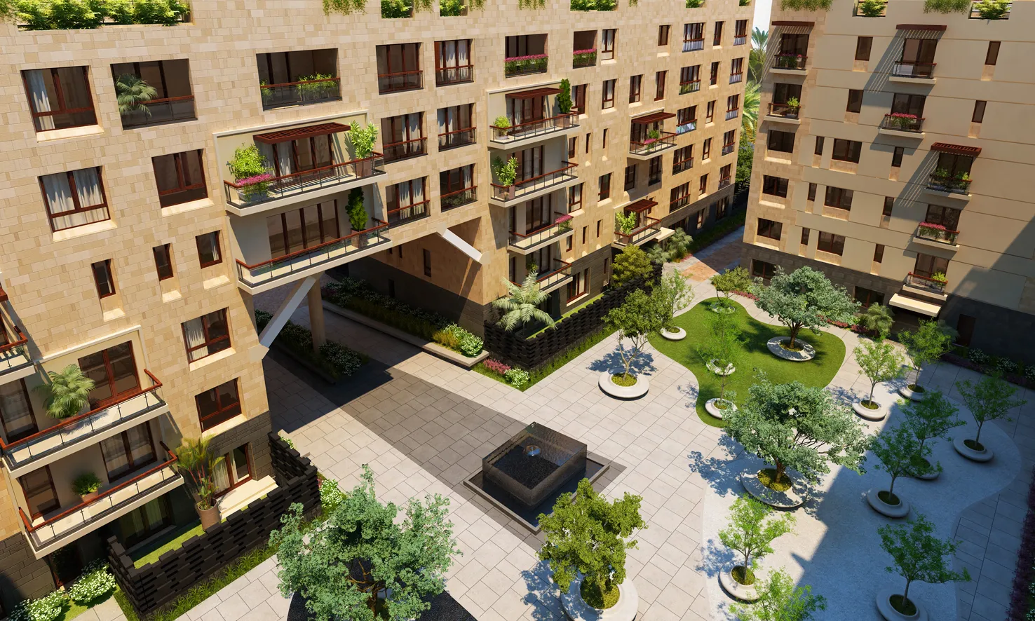 شقة للبيع في فورتي ويست المرحلة الثانية في التوسعات الشمالية بمساحة 0 م² تتكون من 3 غرف