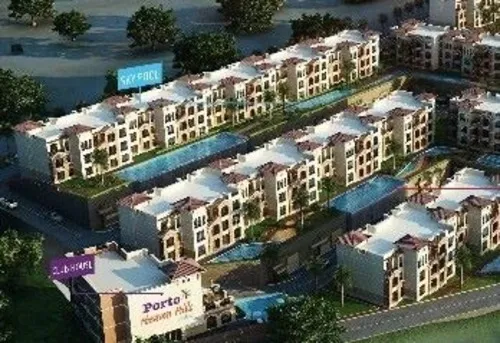 Apartment for sale in Heaven Hills Porto El Sokhna in Ain Sokhna of 50 m² with 1 bedrooms