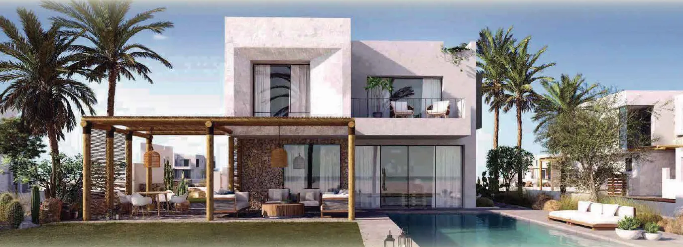 شاليه للبيع في المصيف الساحل الشمالي في رأس الحكمة بمساحة 0 م² تتكون من 3 غرف