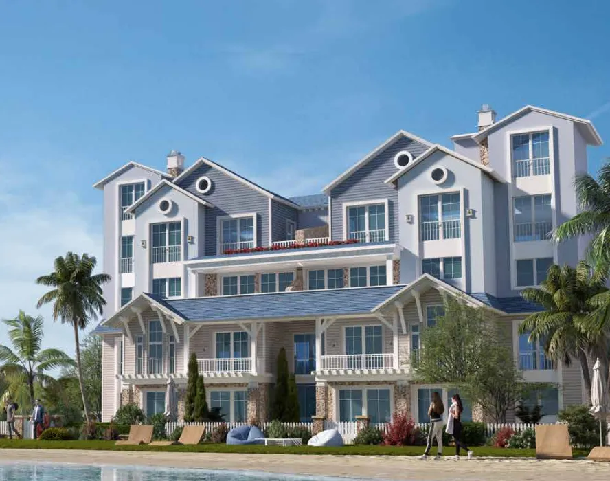 Duplex for sale in Lagoon Beach Park - Aliva in Mostakbal City of 260 m² with 4 bedrooms