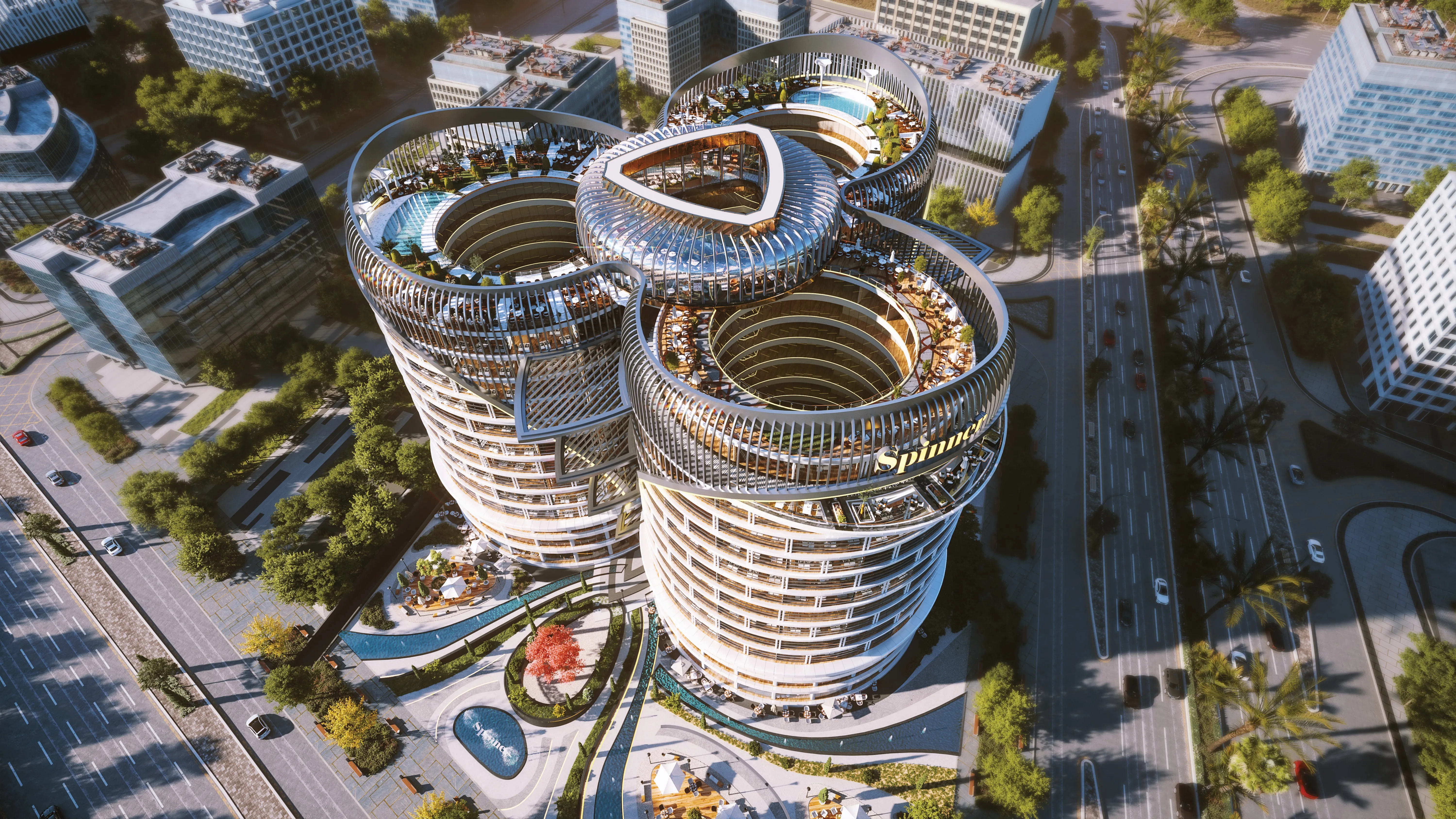 Retail for sale in Spinner Tower in New Capital City of 42 m² with 0 bedrooms