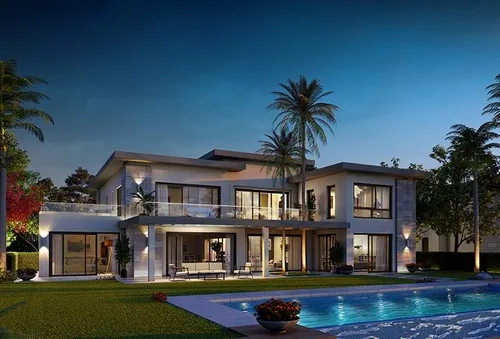 Twinhouse for sale in Swanlake Residences in New Cairo of 244 m² with 3 bedrooms