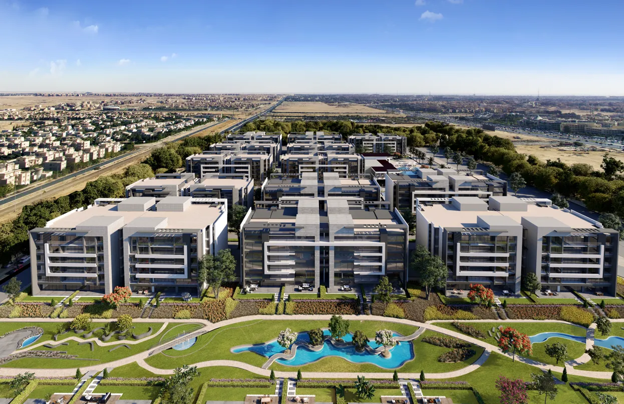 شقة للبيع في استر ريزيدنس في جولدن سكوير بمساحة 75 م² تتكون من 1 غرف