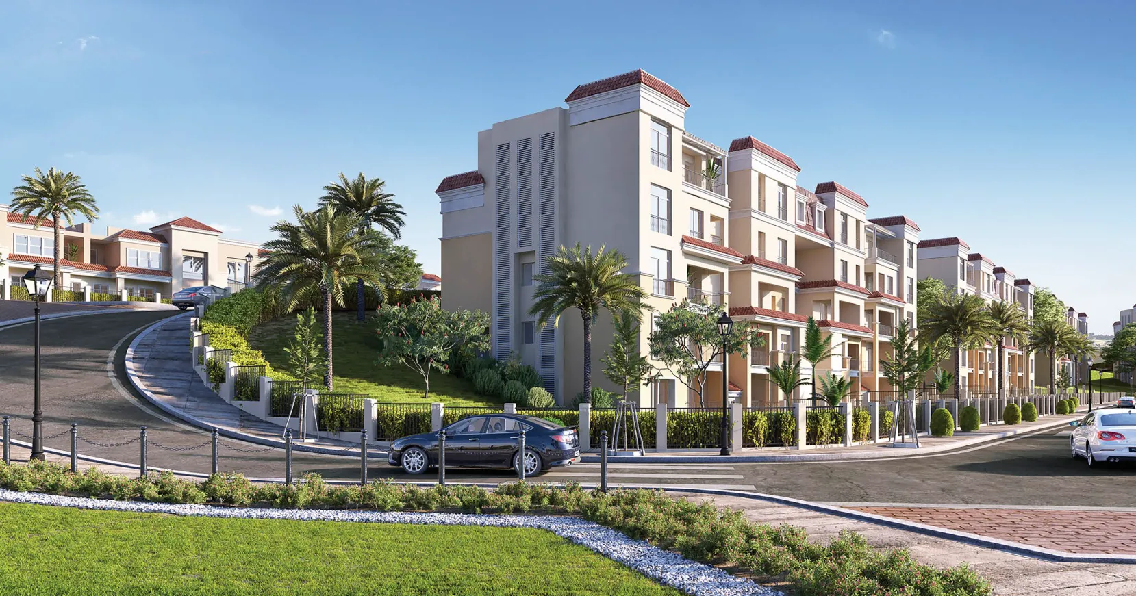 Apartment for sale in Sarai in New Cairo of 105 m² with 2 bedrooms