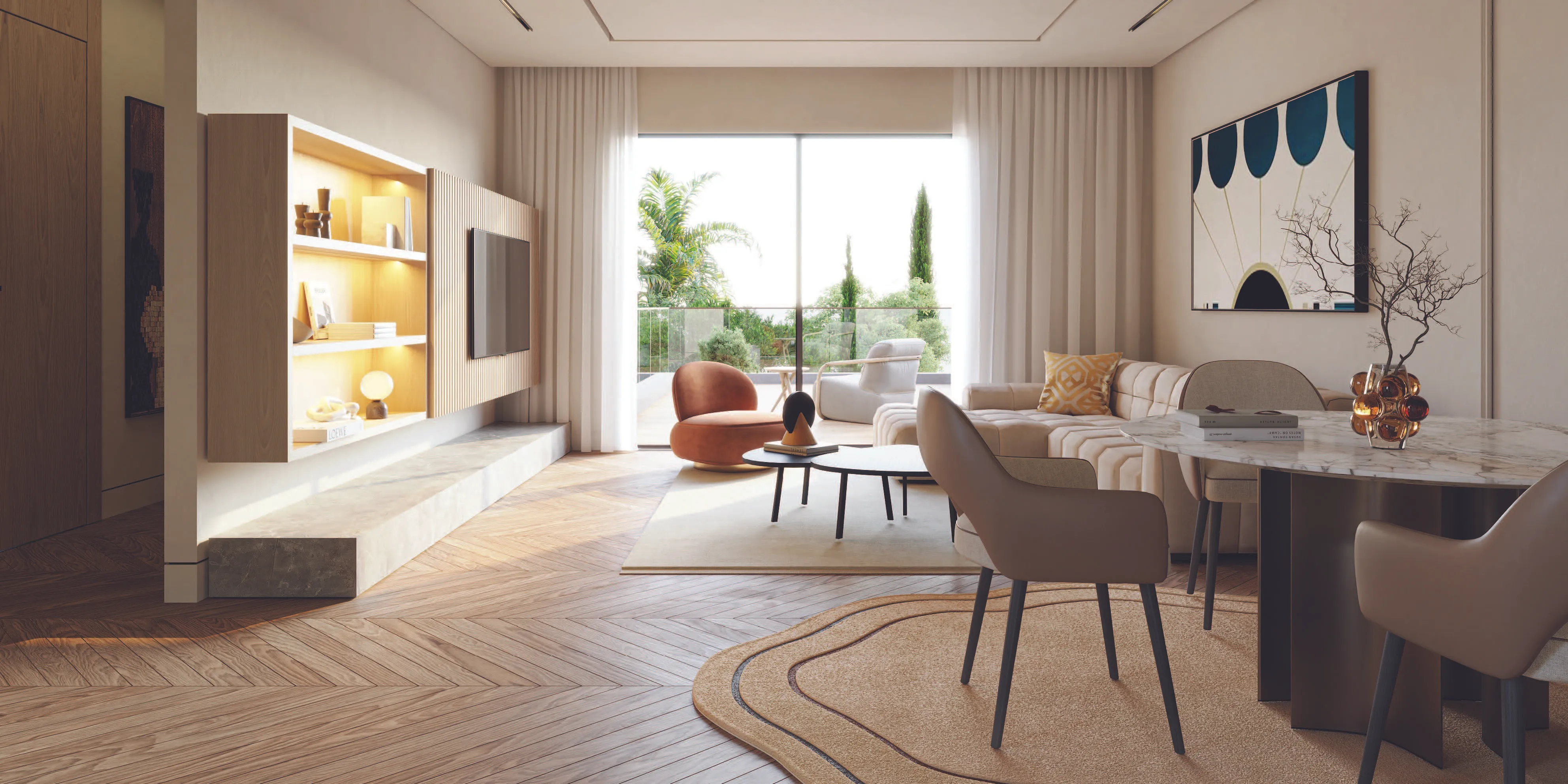 Serviced Apartment for sale in The V Residence - Villagio  in 6th of October City of 0 m² with 1 bedrooms