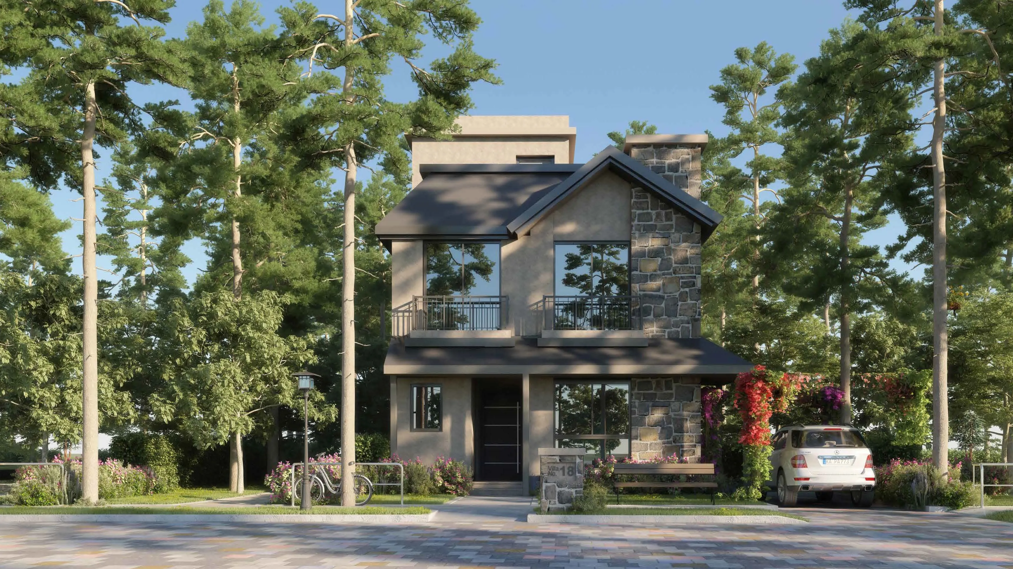 فيلا للبيع في ذا وندر مارك في مدينة المستقبل بمساحة 120 م² تتكون من 2 غرف