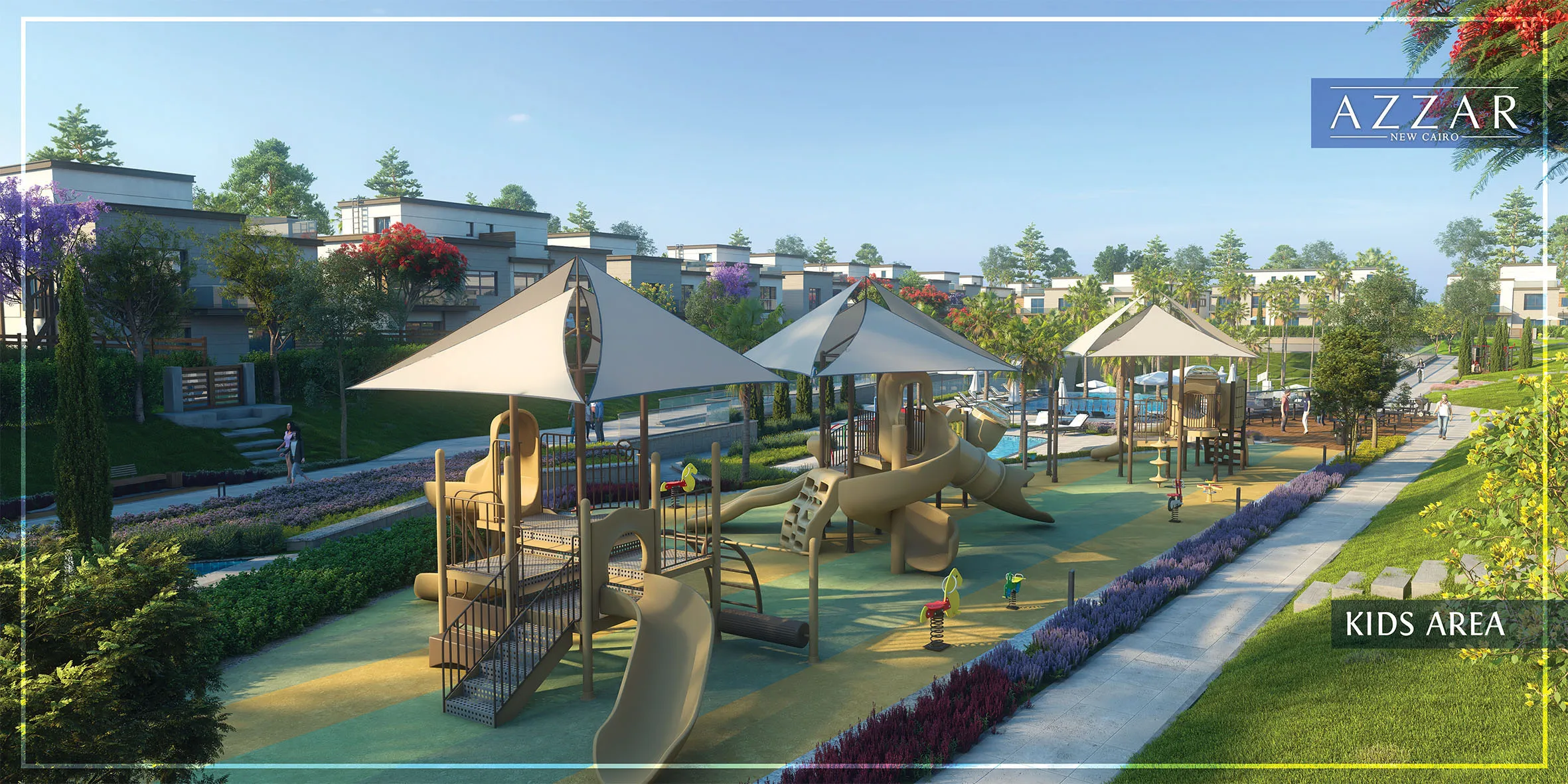 Townhouse for sale in Azzar New Cairo in Golden Square of 225 m² with 4 bedrooms