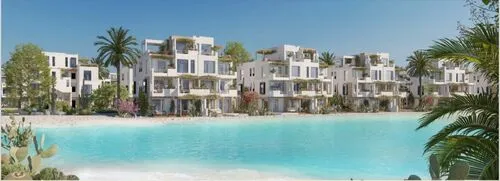 شاليه فندقي للبيع في المصيف الساحل الشمالي في رأس الحكمة بمساحة 0 م² تتكون من 1 غرف