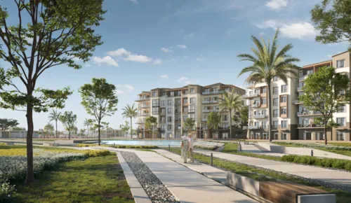 Apartment for sale in Greens Residence New Cairo in New Cairo of 75 m² with 1 bedrooms