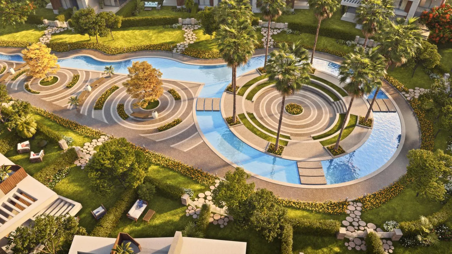 تاون هاوس للبيع في ميد تاون سكاي في العاصمة الإدارية الجديدة بمساحة 0 م² تتكون من 3 غرف