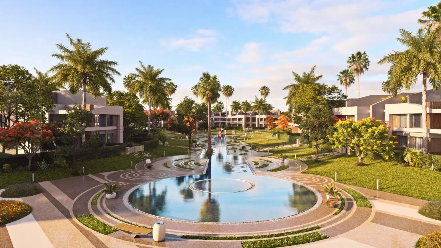 تاون هاوس للبيع في ميد تاون سكاي في العاصمة الإدارية الجديدة بمساحة 0 م² تتكون من 3 غرف