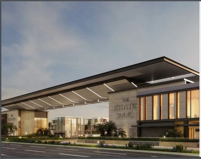 شقة للبيع في استيتس ريزيدينس في الشيخ زايد الجديدة بمساحة 139 م² تتكون من 2 غرف