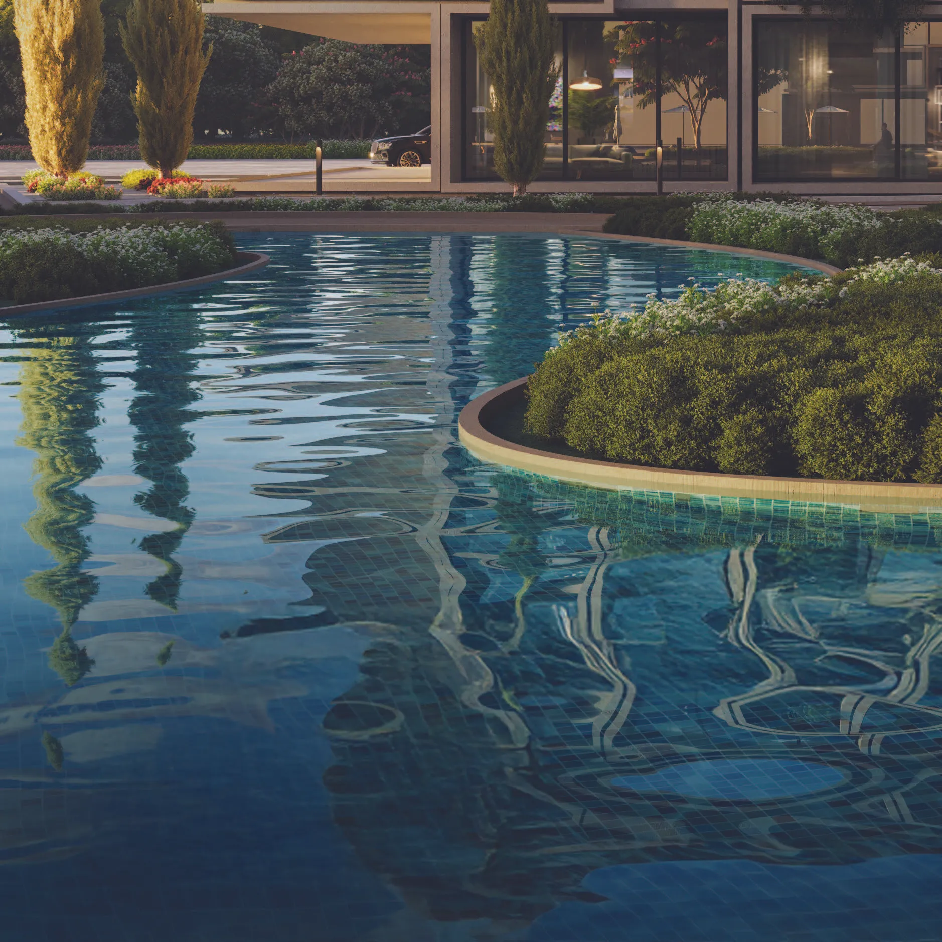 شقة ذات علامة تجارية للبيع في ذا فى ريزيدنس - فيلاجيو في مدينة السادس من أكتوبر بمساحة 112 م² تتكون من 2 غرف