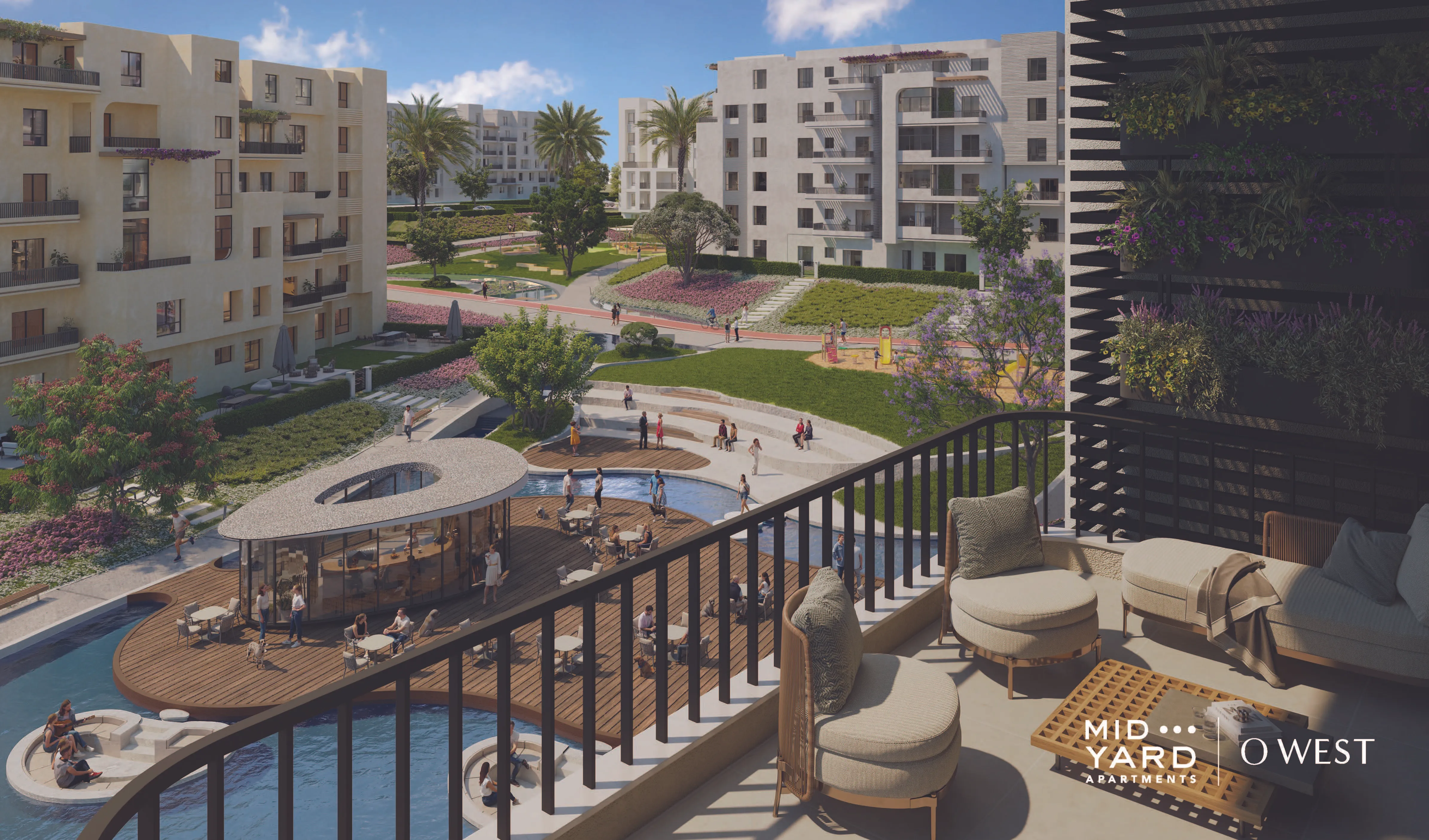 Apartment for sale in Midyard in October Gardens of 116 m² with 2 bedrooms