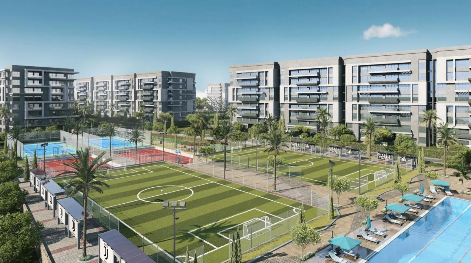 شقة للبيع في سيين7 في العاصمة الإدارية الجديدة بمساحة 0 م² تتكون من 2 غرف