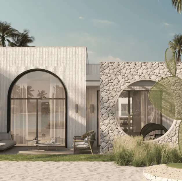 كابينة للبيع في ذا ميد الساحل الشمالي في رأس الحكمة بمساحة 55 م² تتكون من 1 غرف